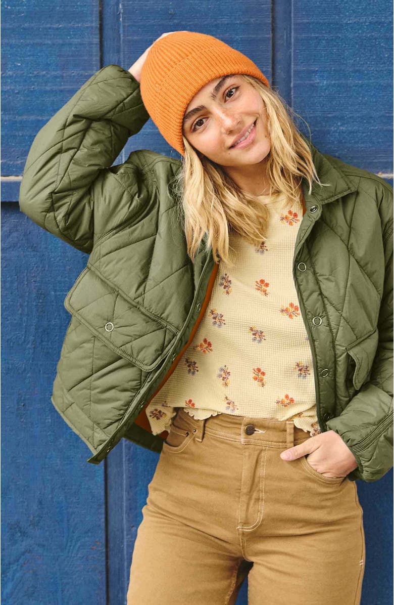 Toad & Co Women's Roame Reversible Jacket, Alternate, color, Olive & Persimmon