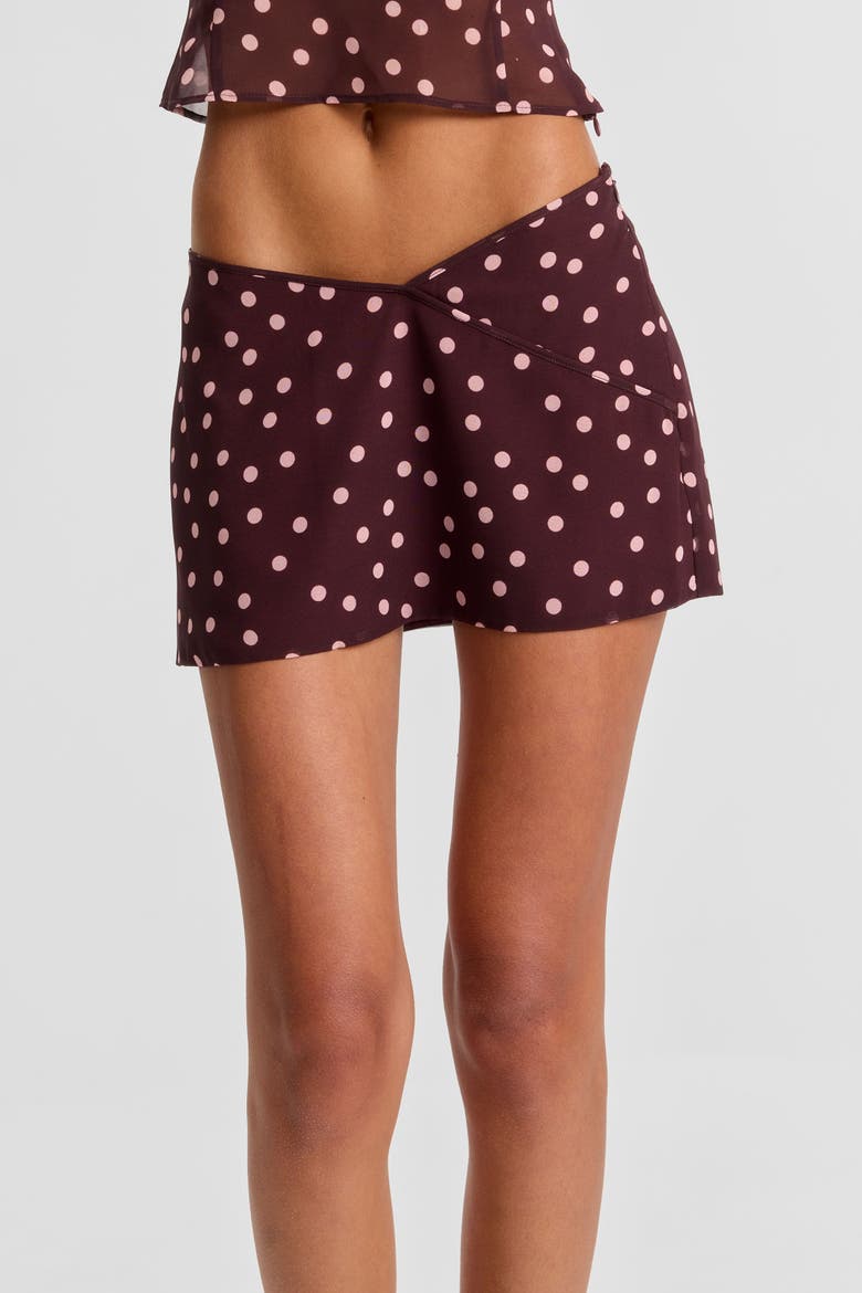 Tilly Mini Skirt, Alternate, color, Pink Polkadot