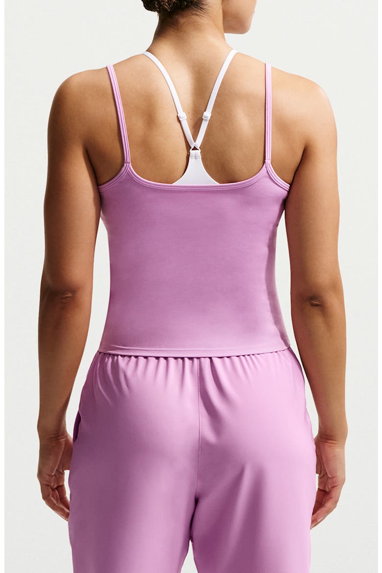 Dri-FIT Cami Tank Top, Alternate, color, LIGHT MAGENTA/ WHITE