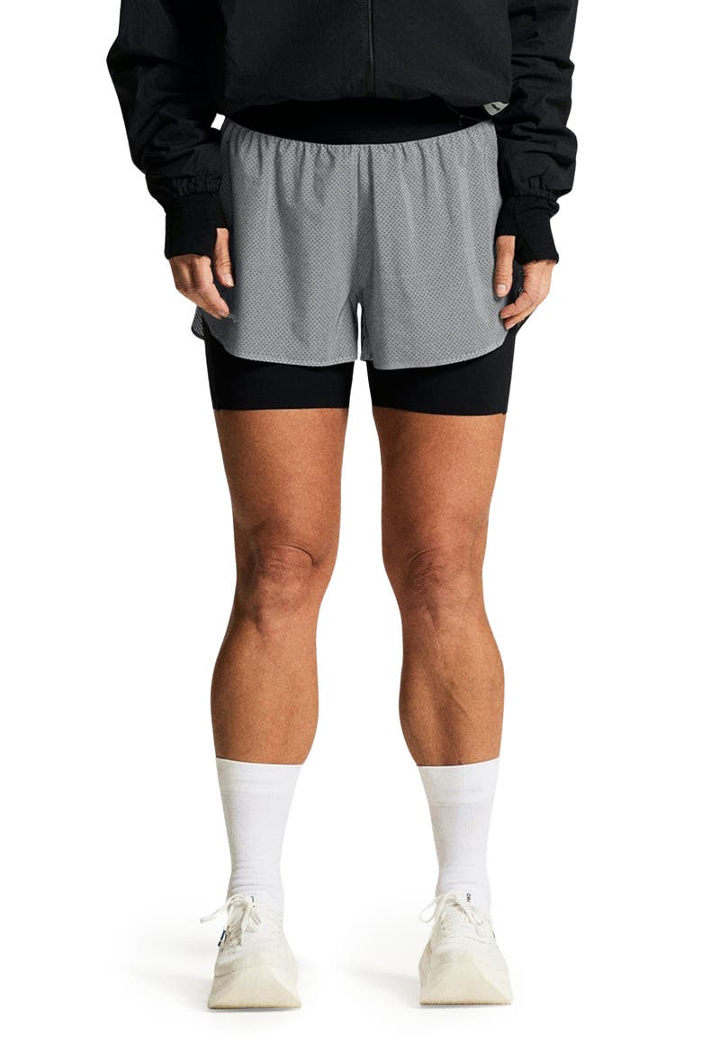 Reflective Performance Running Shorts, Main, color, SILVER