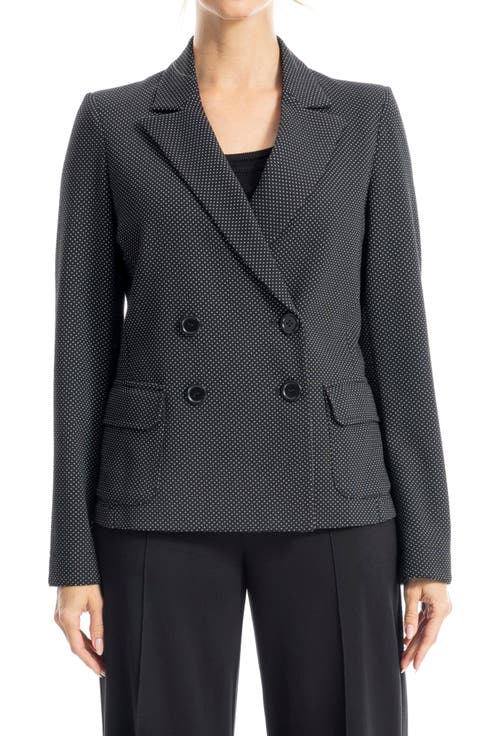 Double Breasted Pin Dot Blazer