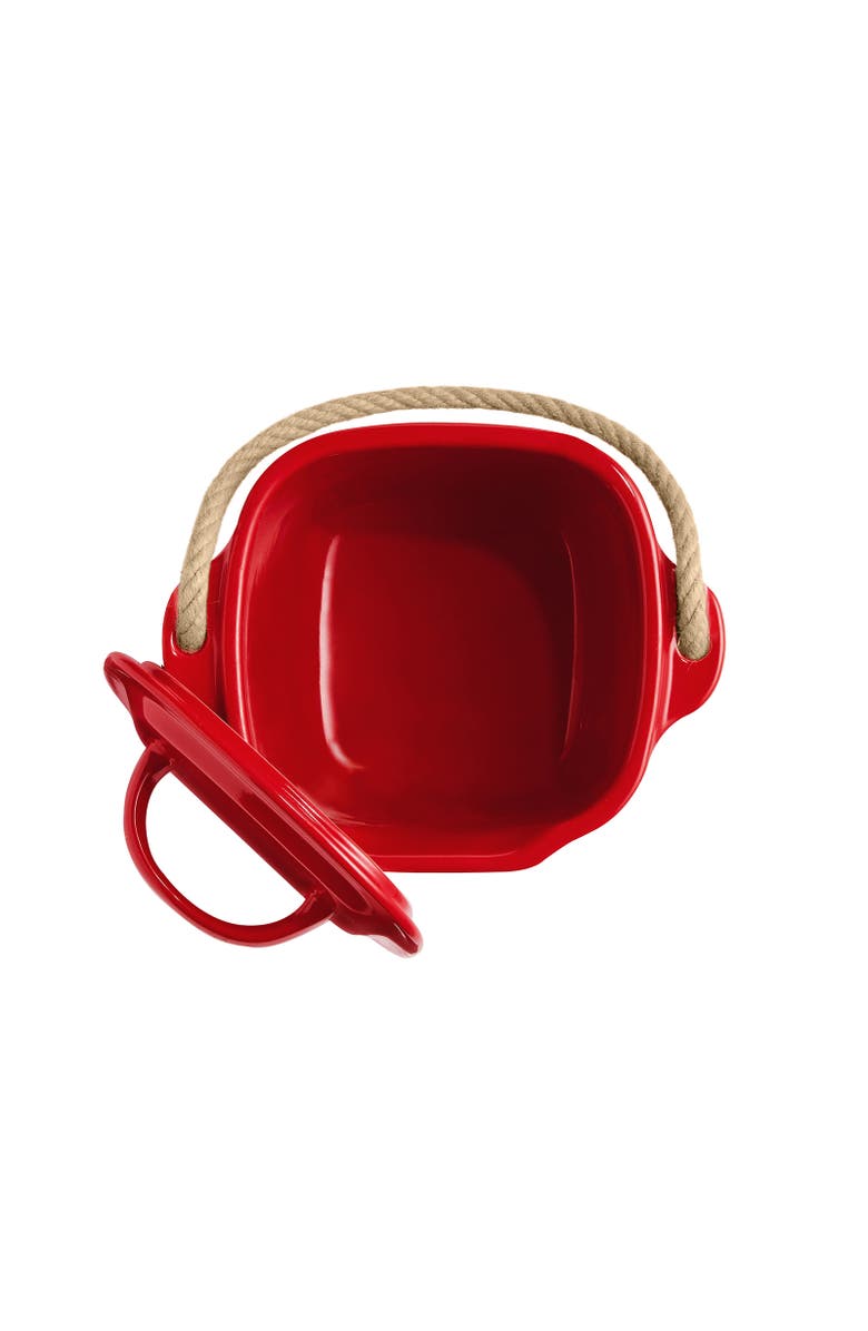 Emile Henry Compost Bin, Alternate, color, Burgundy