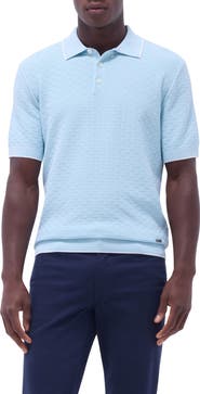 Bugatchi Tipped Contrast Collar Polo Sweater