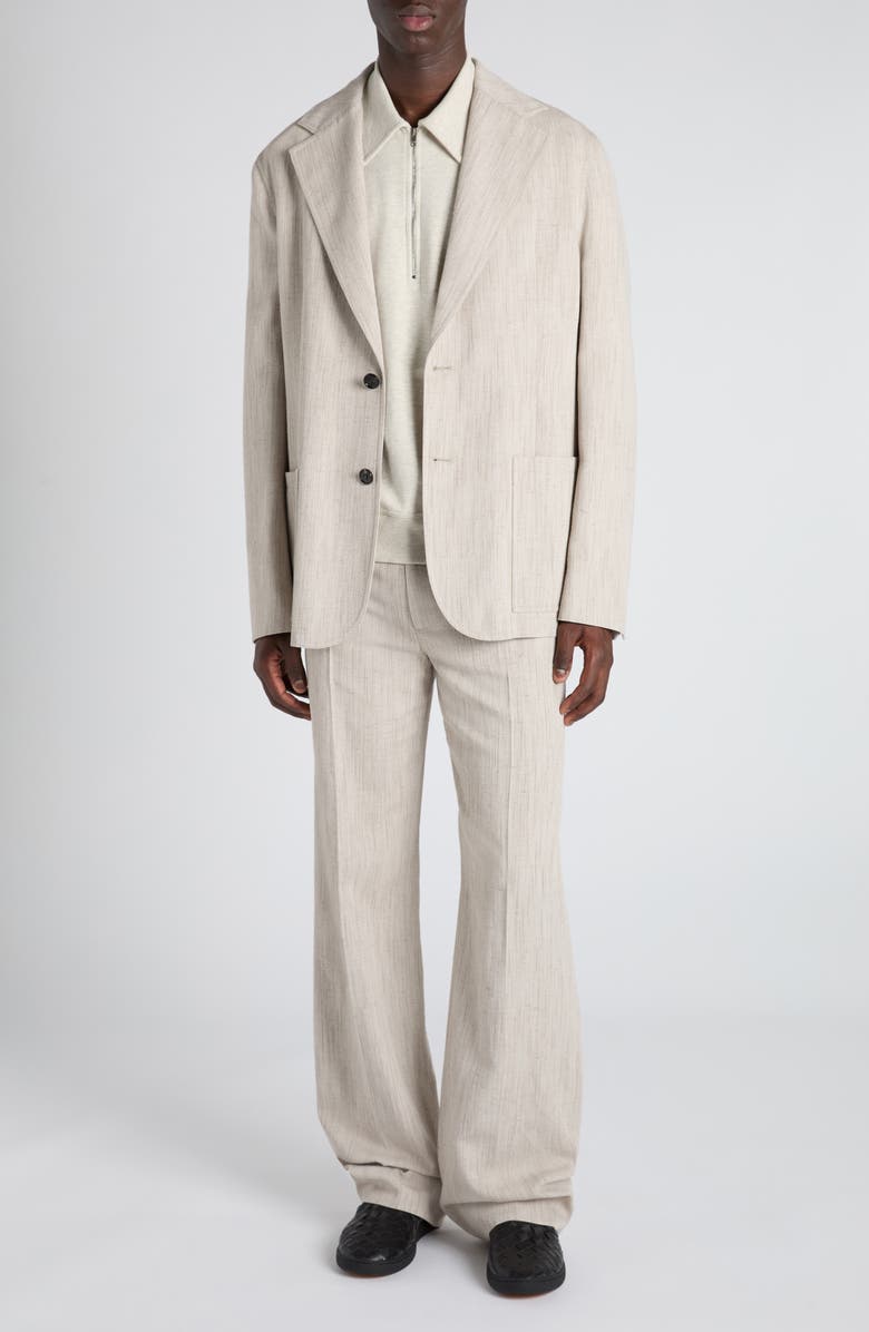 Bottega Veneta Textured Sport Coat, Alternate, color, 2674 Grey Putty