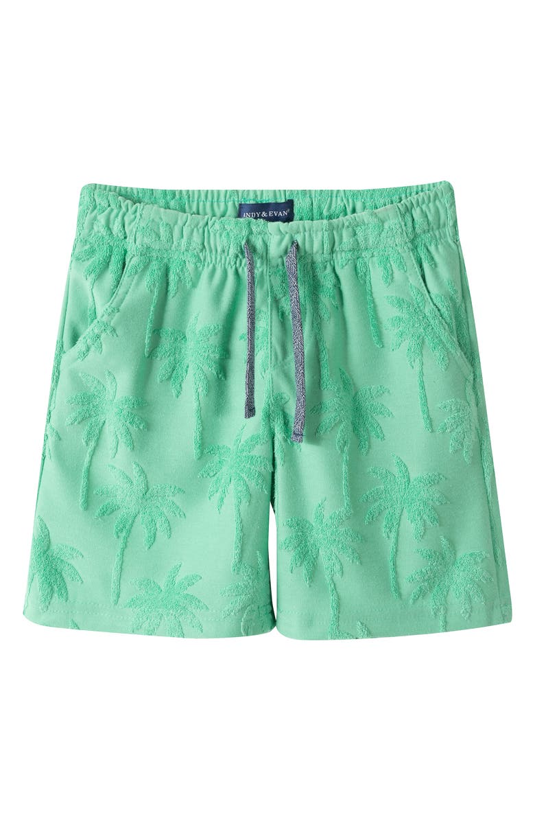 Andy & Evan Kids' Terry T-Shirt & Shorts Set, Alternate, color, Green