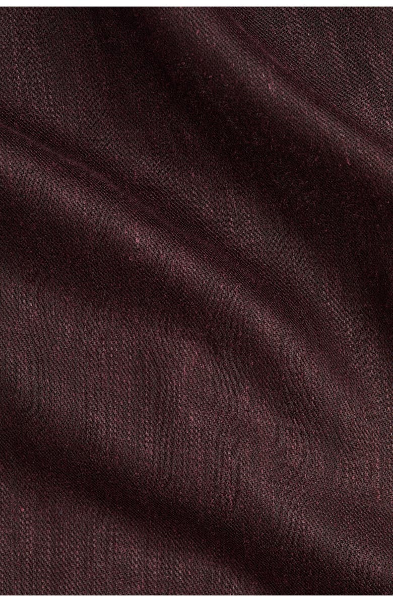 H&M Mama Linen-blend Wrap Top, Alternate, color, Dark Brown