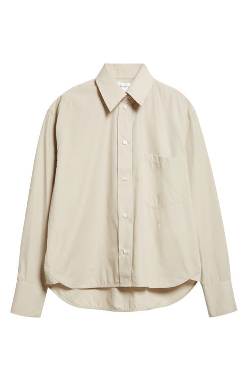 Victoria Beckham Crop Button-up Shirt In Neutral