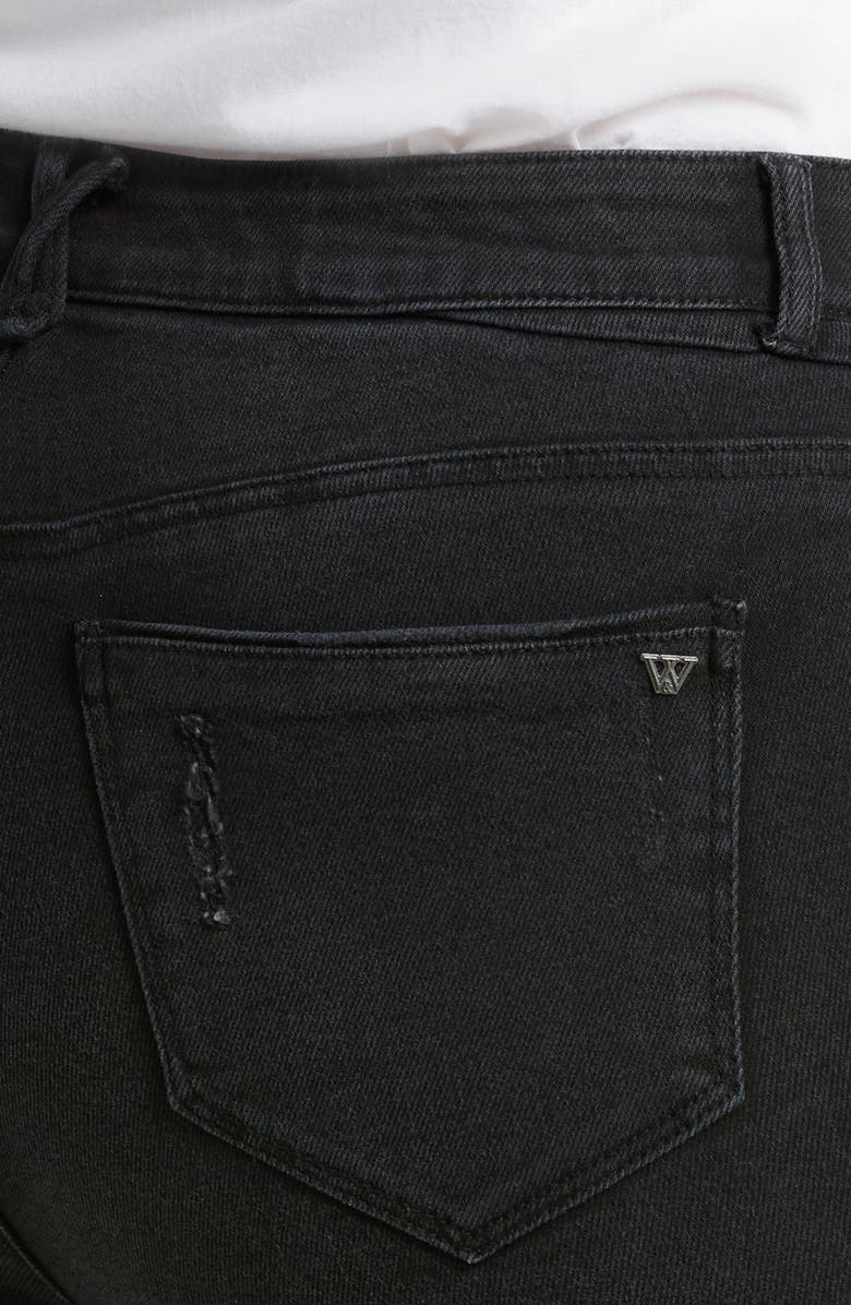 Wit & Wisdom Ab-solution High Waist Raw Hem Jeans, Alternate, color, 