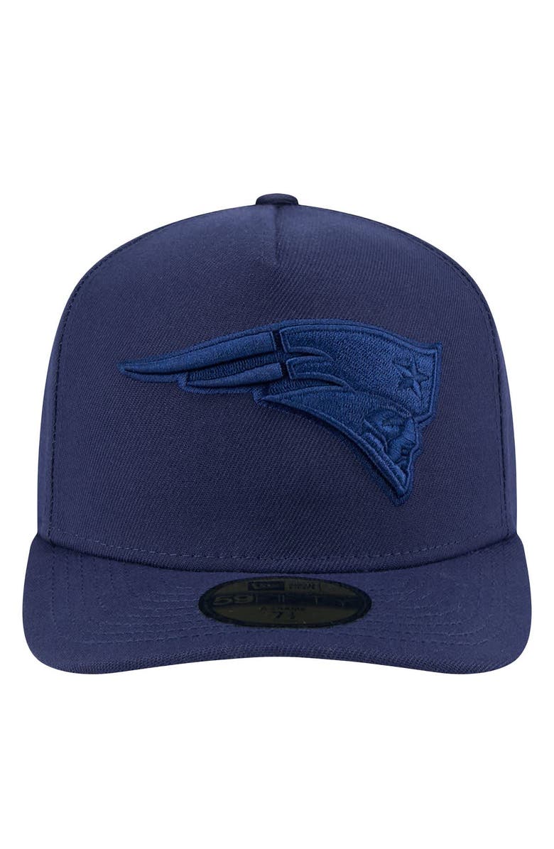 New Era Men's New Era Navy New England Patriots Color Pack A-Frame 59FIFTY Fitted Hat, Alternate, color, 