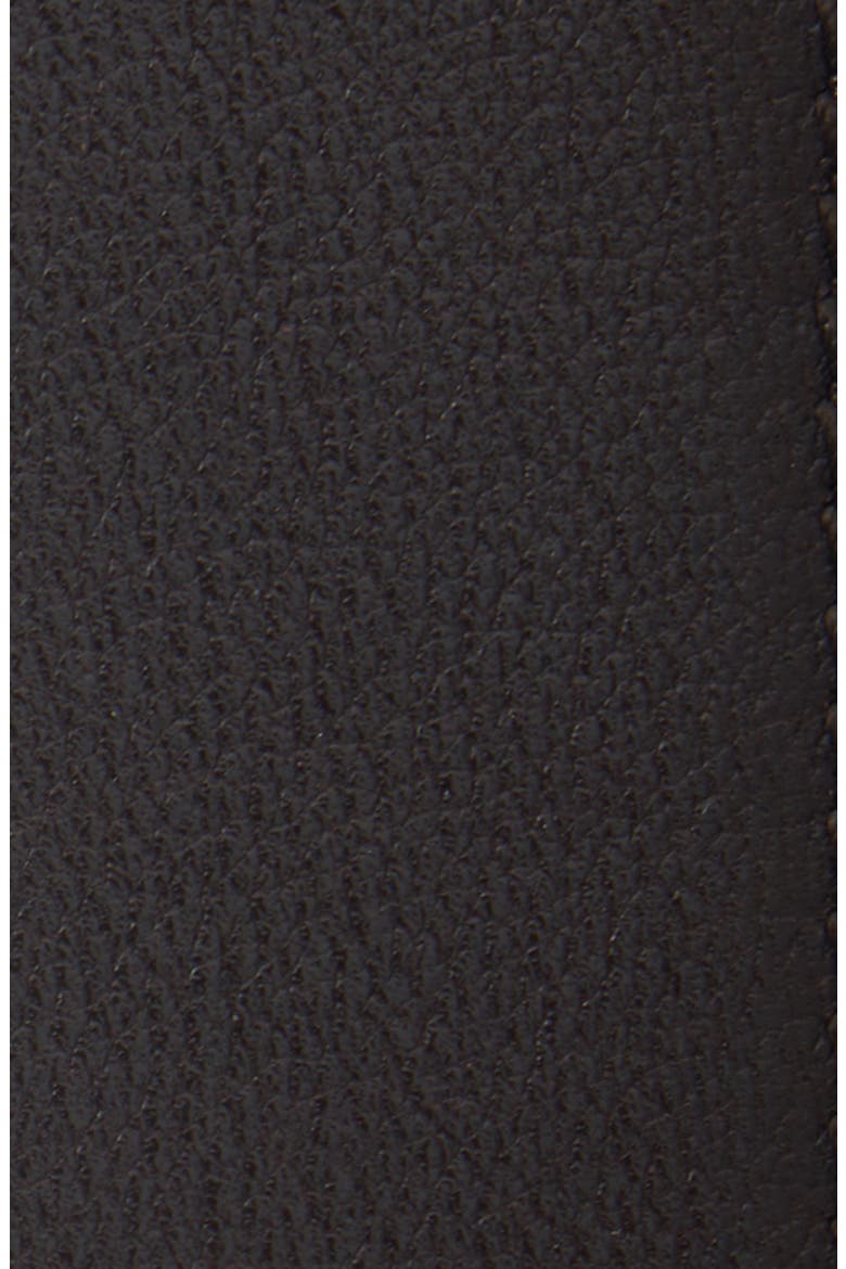 Voyou Metal Tip Leather Belt, Alternate, color, CHOCOLATE