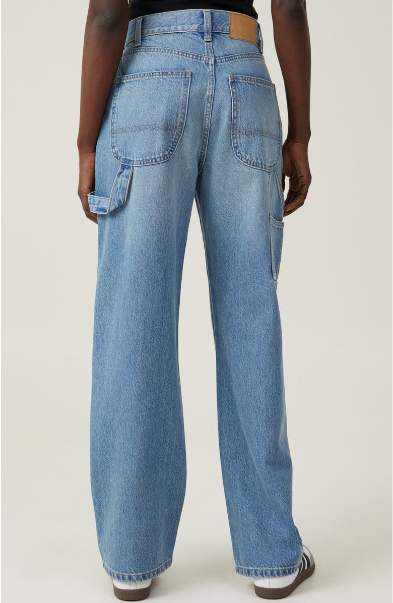 Cotton On Women's Loose Straight Jean, Alternate, color, Bells Blue Carpenter