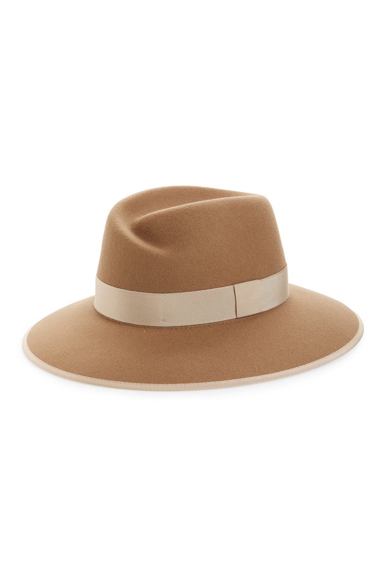 Zoe Wool Fedora, Main, color, CAMEL