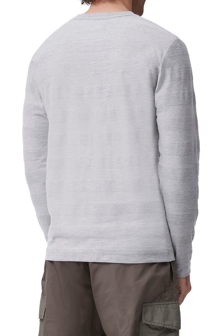 Textured Stripe Long Sleeve T-Shirt, Alternate, color, LIGHT GREY MELANGE