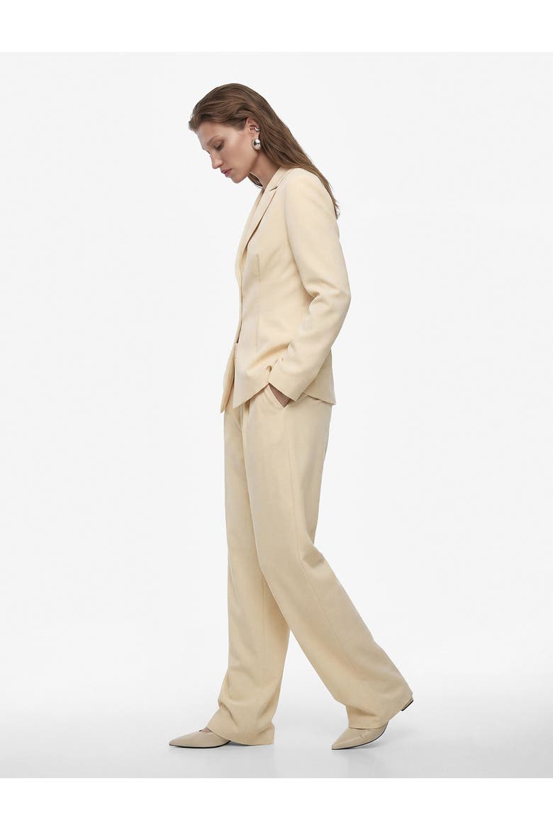 High Rise Pleated Wide Leg Trousers, Alternate, color, YELLOW