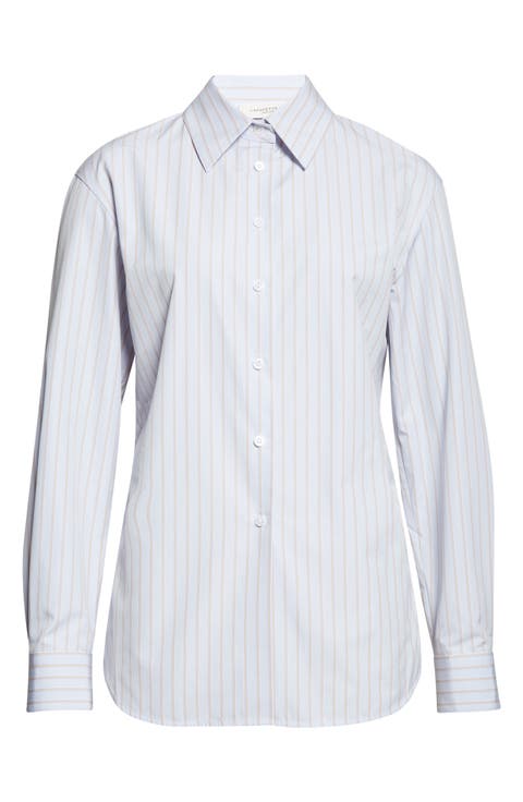 Aurora Stripe Cotton Tailored Shirt