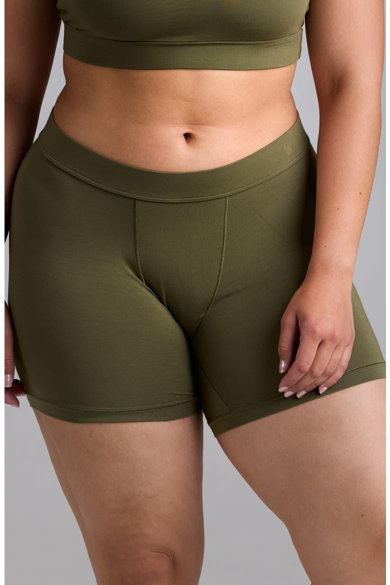 Luxe Baller 5-Inch Modal Boxer Briefs, Main, color, OLIVE