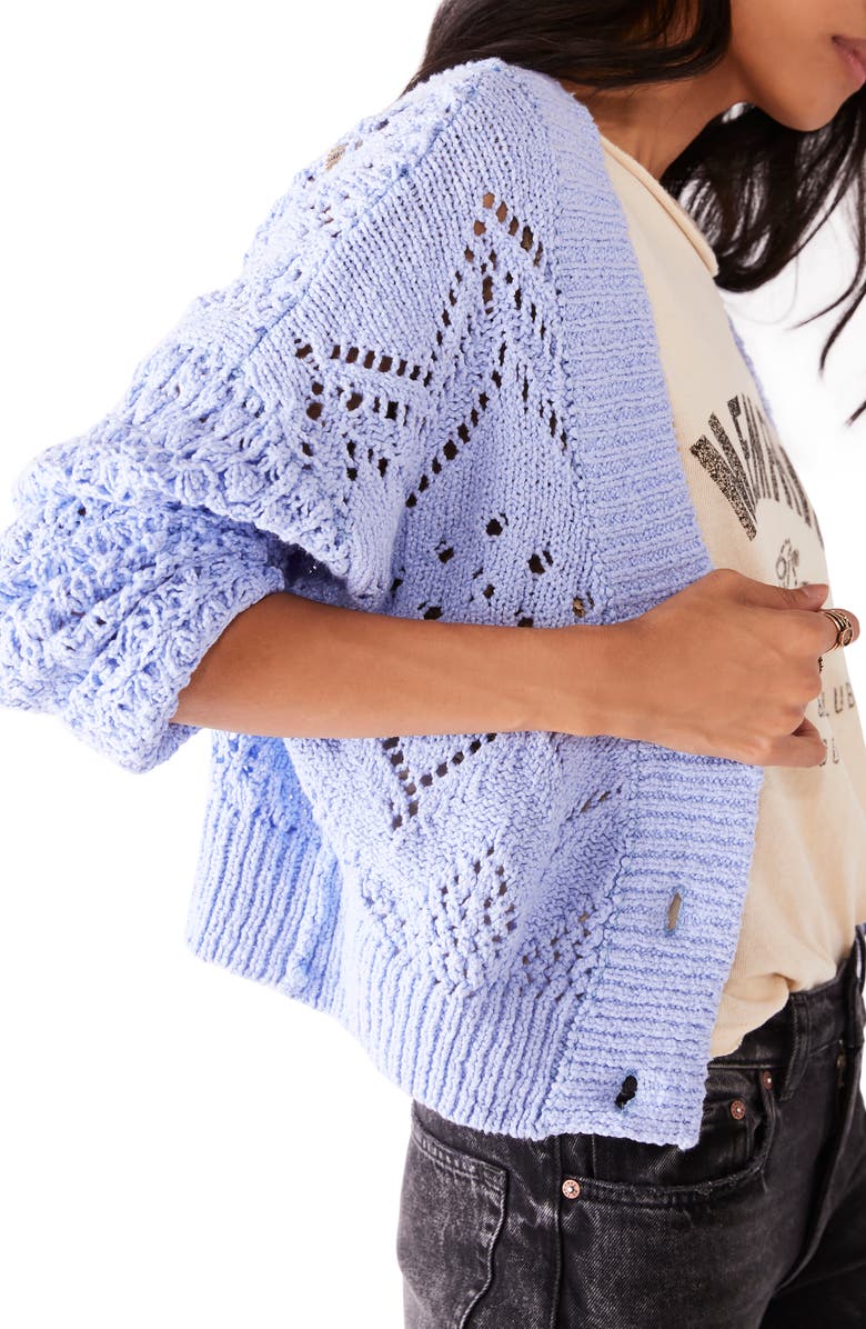 Free People Chloe Crop Cardigan, Alternate, color,