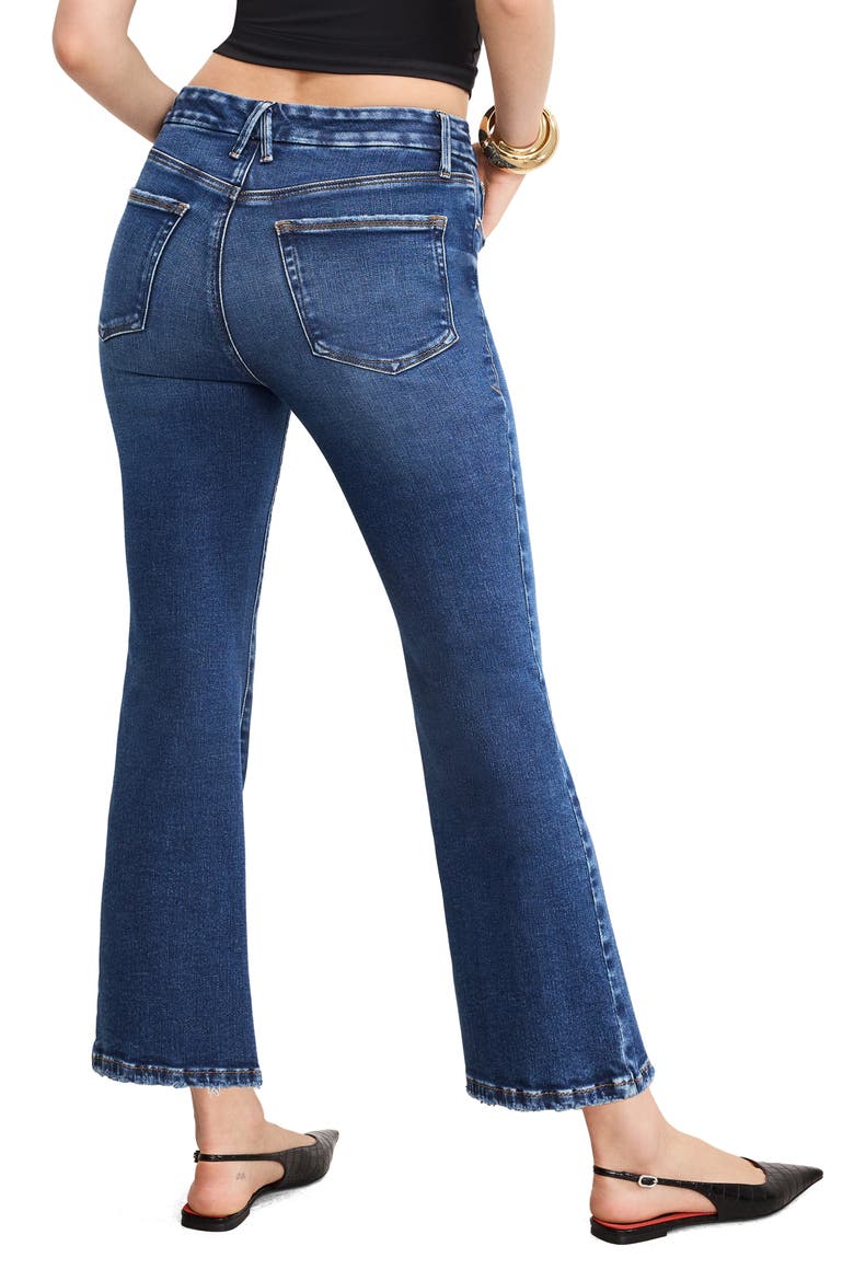 Soft-Tech Good Crop Mini Bootcut Jeans, Alternate, color, INDIGO1074