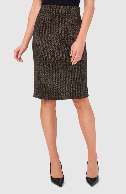 Print Pencil Skirt