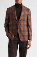 ISAIA Check Donegal Tweed Sport Coat