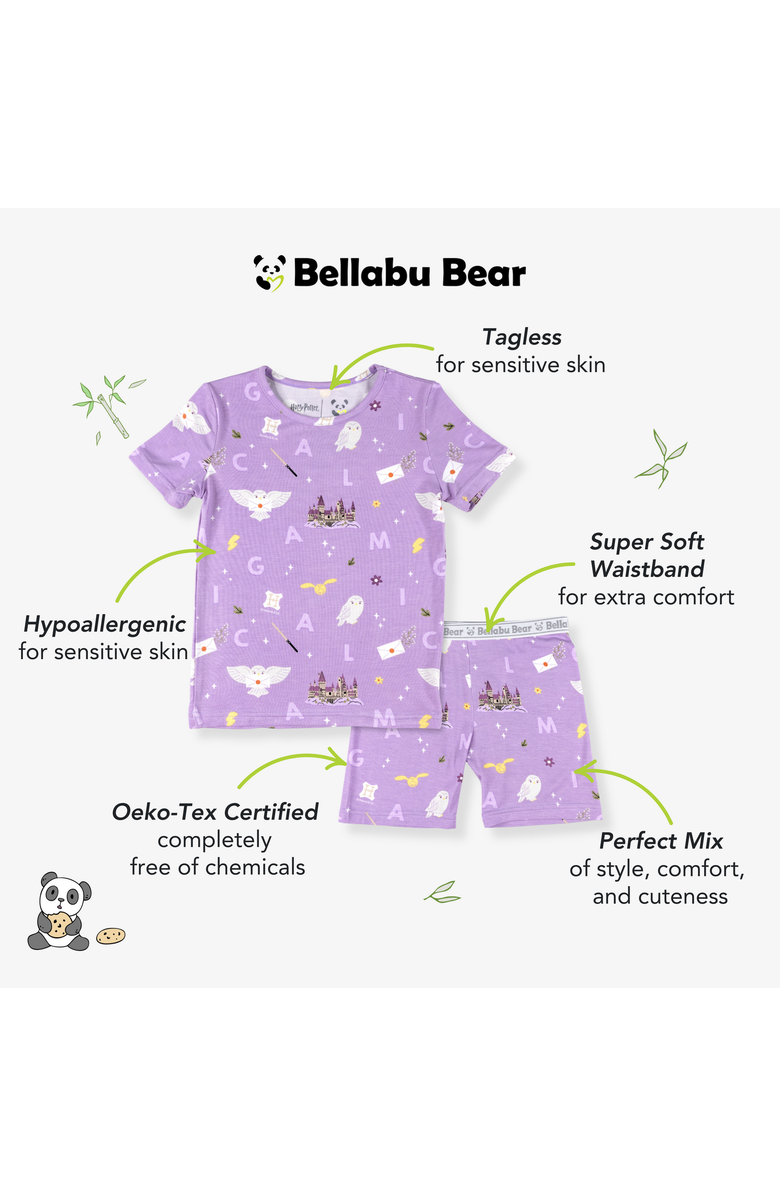 Bellabu Bear Hedwig's Magical Mail Kids 2-Piece Short Sleeve & Shorts Pajama Set, Alternate, color, Hedwig's Magical Mail