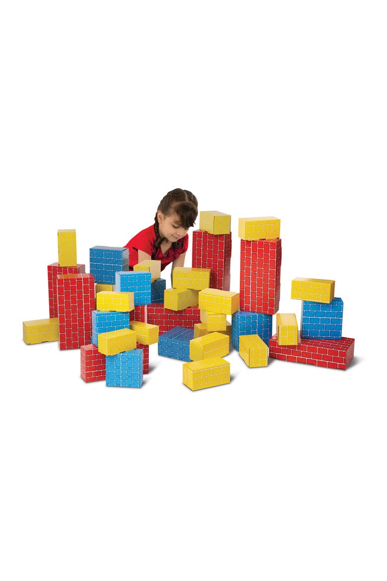 40-Piece Deluxe Jumbo Cardboard Blocks, Alternate, color, 000