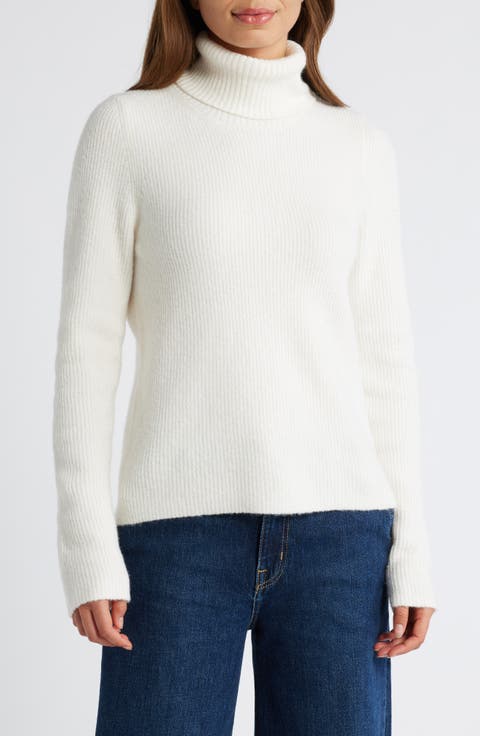 Rib Turtleneck Sweater