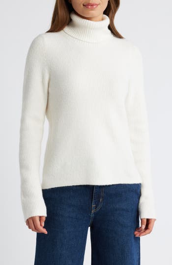 CASLON CASLON® RIB TURTLENECK SWEATER 