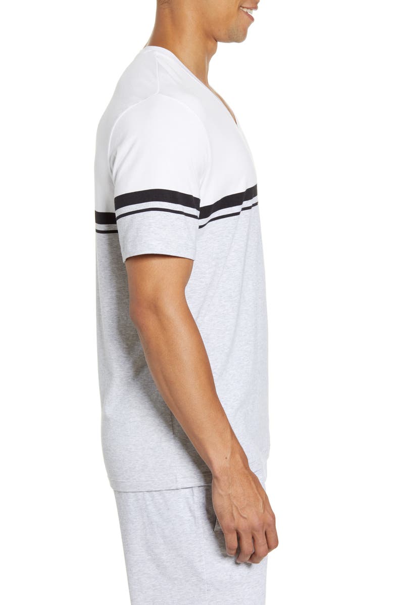BOSS Stripe V-Neck T-Shirt, Alternate, color,