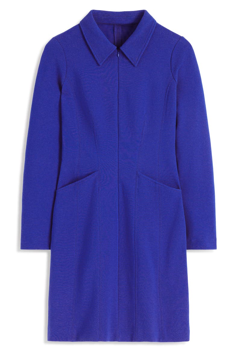Nia Ottoman Long Sleeve Dress, Alternate, color, BRIGHT BLUE