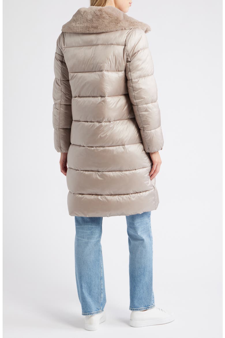 Missy Nylon Puffer Coat, Alternate, color, CHAMPAGNE