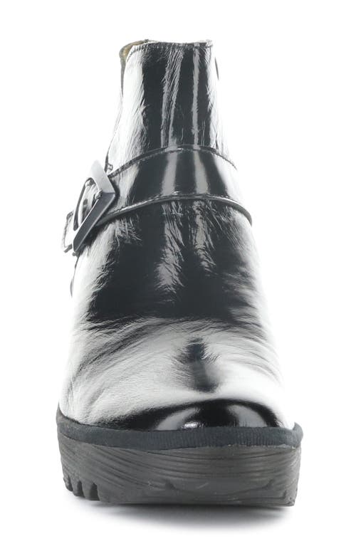 Fly London Yort Wedge Bootie In Blue