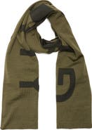 Givenchy Intarsia Logo Wool Scarf
