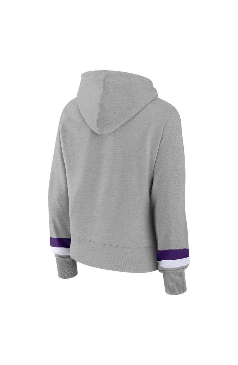 FANATICS Women's Fanatics Branded Heather Gray Los Angeles Lakers Halftime Pullover Hoodie, Alternate, color, 