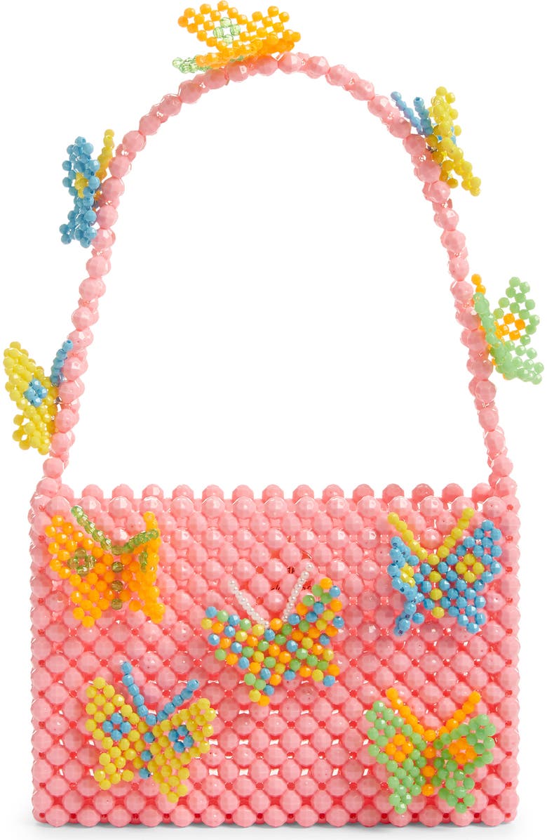 Susan Alexandra Mini Mariposa Beaded Handbag, Main, color,