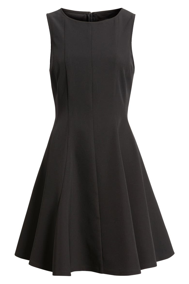 Skater Minidress, Alternate, color, RICH BLACK