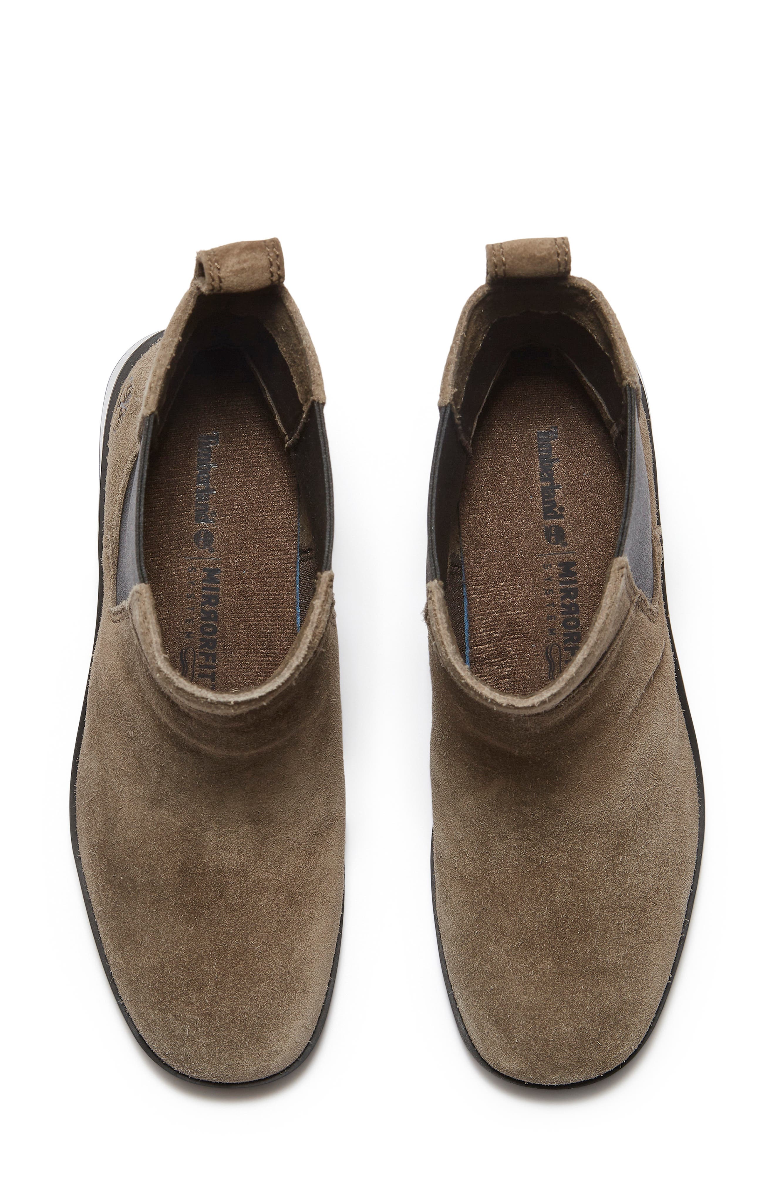 Timberland Bellevaux Chelsea Boot, Alternate, color, Dk Brown Suede W Black