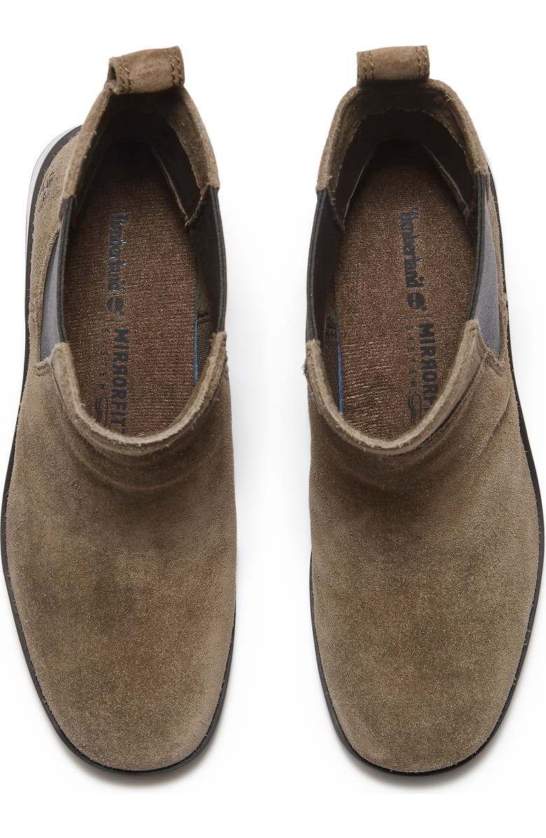 Timberland Bellevaux Chelsea Boot, Alternate, color, Dk Brown Suede W Black
