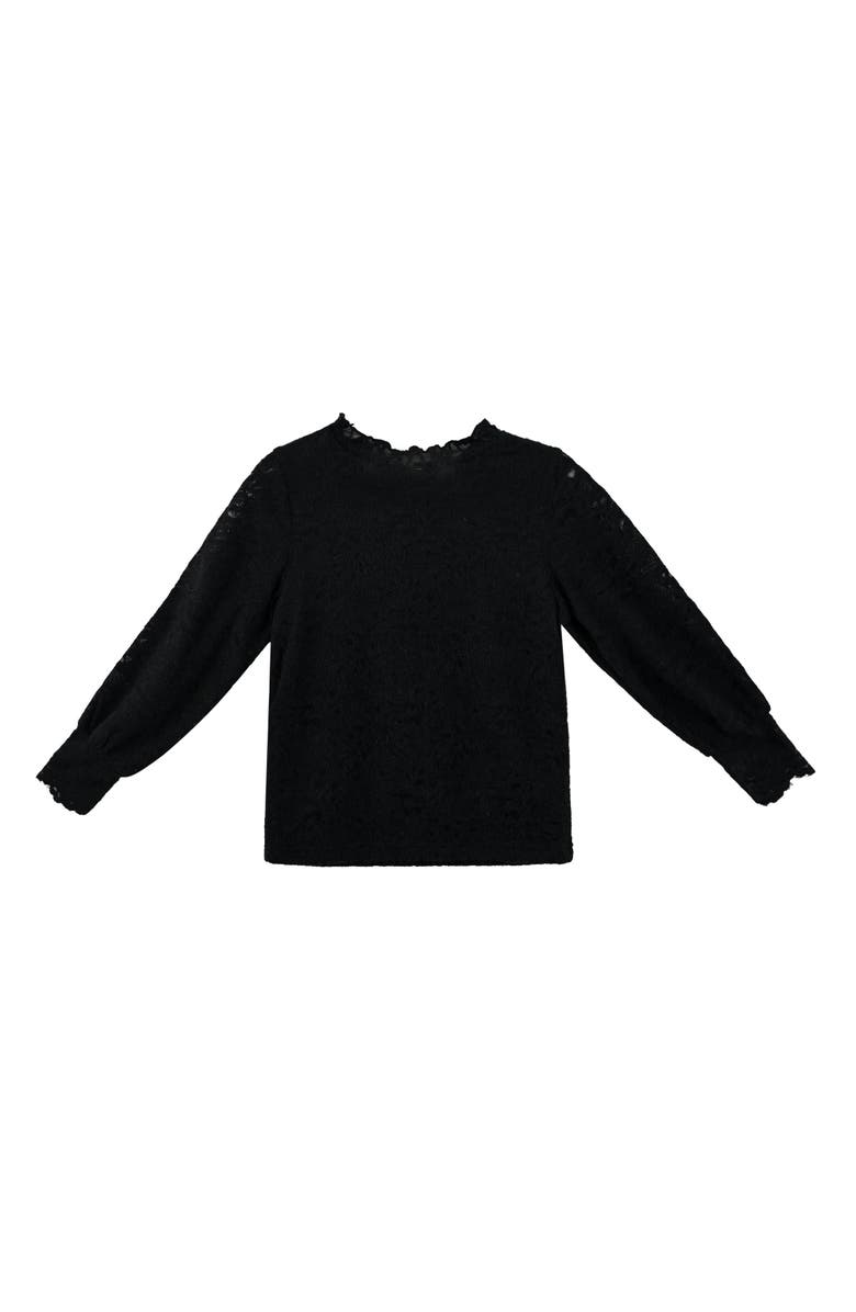 Sweet Cactus Knit Top with Tulle Skirt, Alternate, color, Black