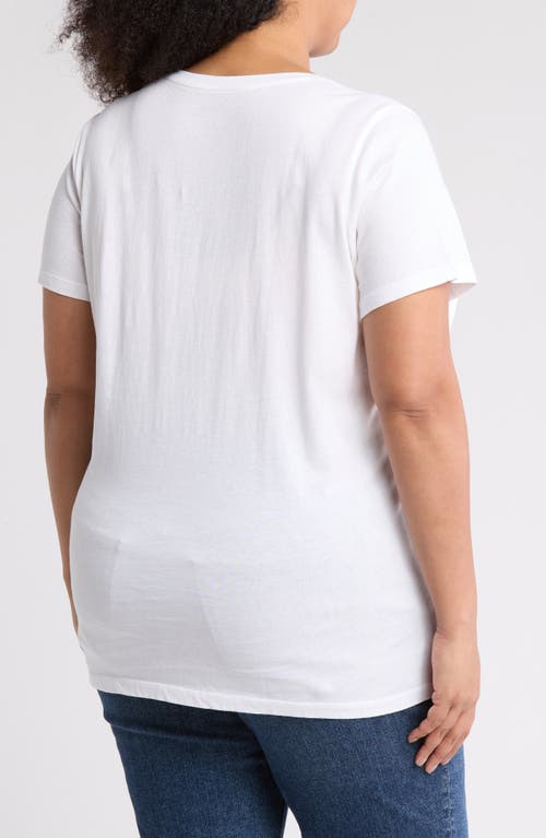 Shop Madewell Soft Fade Cotton T-shirt In White