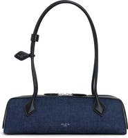 Alaïa Medium Le Teckel Denim East/West Shoulder Bag