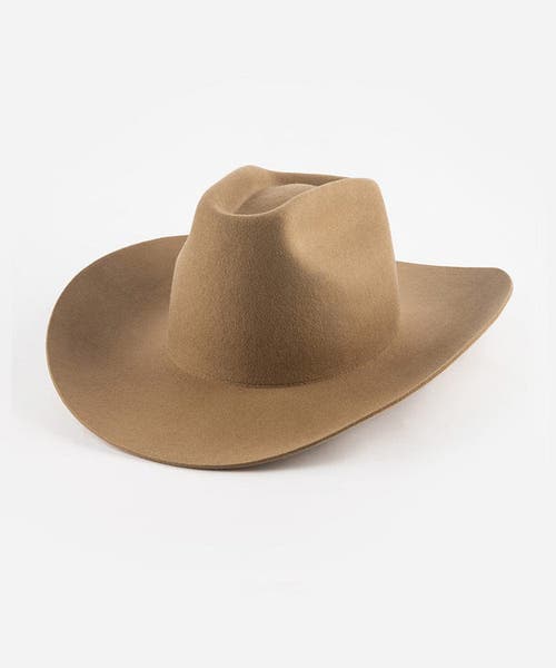 Gigi Pip Lane Brick Top Western Hat In Brown