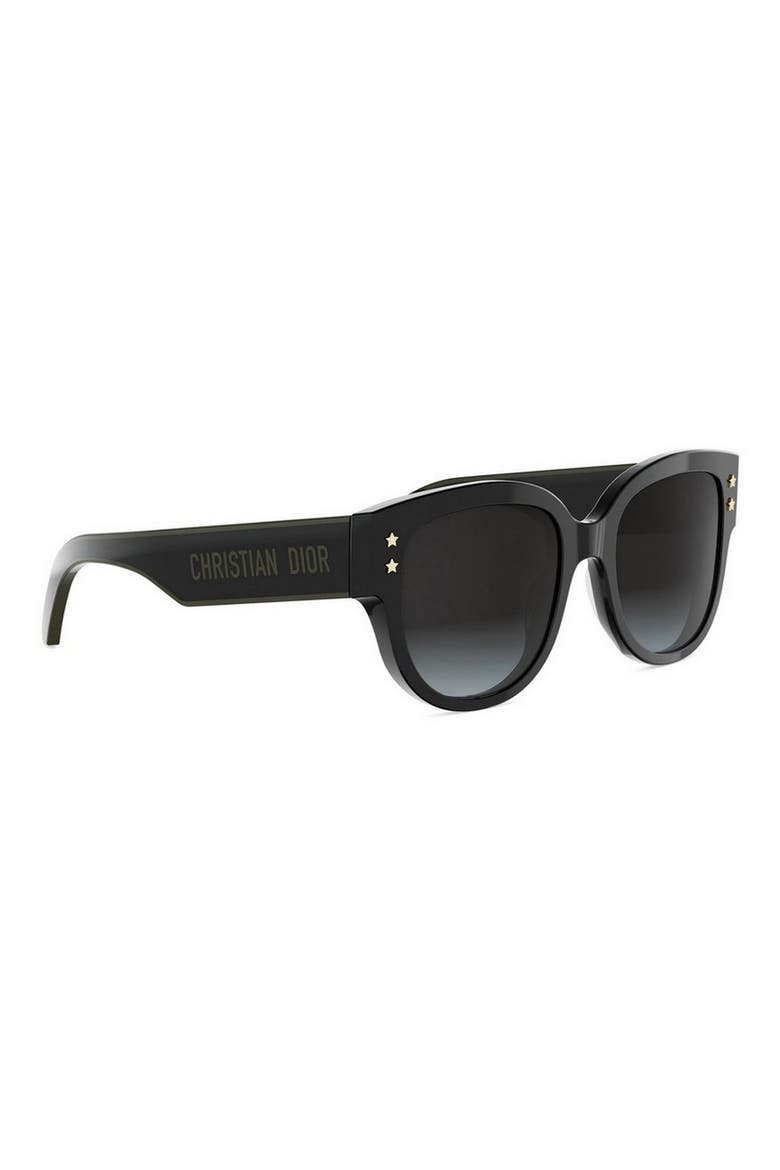 'DiorPacific B2I 54mm Gradient Butterfly Sunglasses, Alternate, color, BLACK/ OTHER / GRADIENT SMOKE