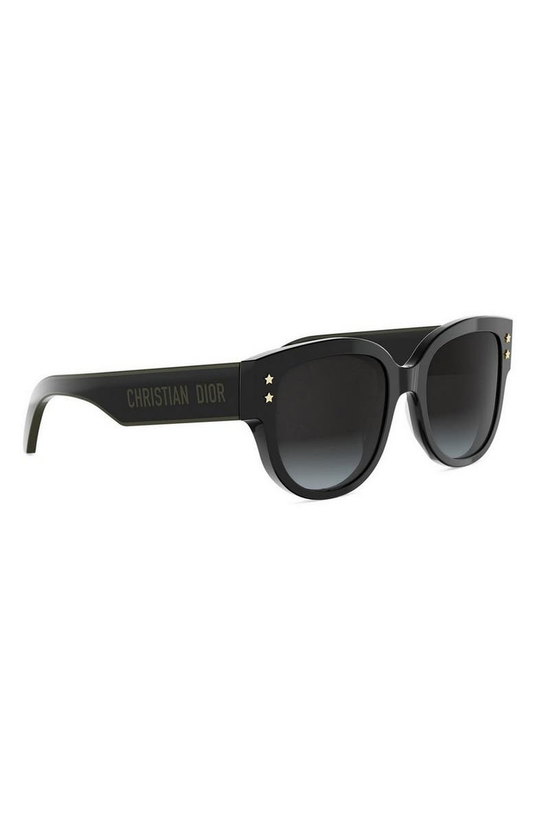 DIOR pacific B2I 54mm Gradient Butterfly Sunglasses, Alternate, color, Black/ Other / Gradient Smoke