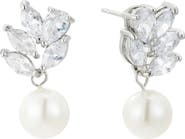 Untamed Petals Poise Pearl Drop Earrings