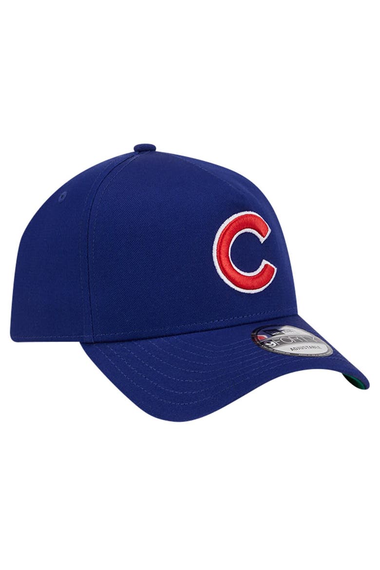 Men's New Era Royal Chicago Cubs Team Color A-Frame 9FORTY Adjustable Hat, Alternate, color, Royal