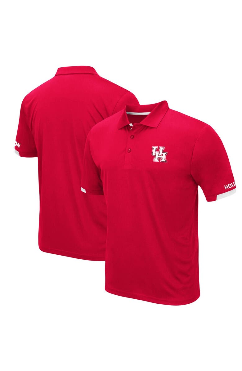 COLOSSEUM Men's Colosseum Red Houston Cougars Santry Lightweight Polo, Main, color, Red