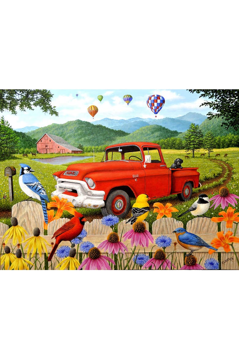 The Red Truck 500 piece Jigsaw Puzzle for Adults, Alternate, color, Multicolor