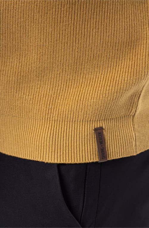 Spring + Mercer Ribbed Turtleneck Sweater In Copper