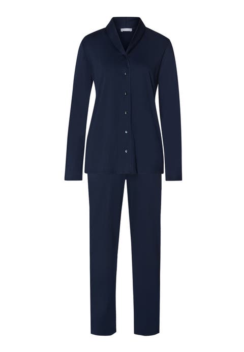 Cotton Silk Button Front Cotton Pajama Set